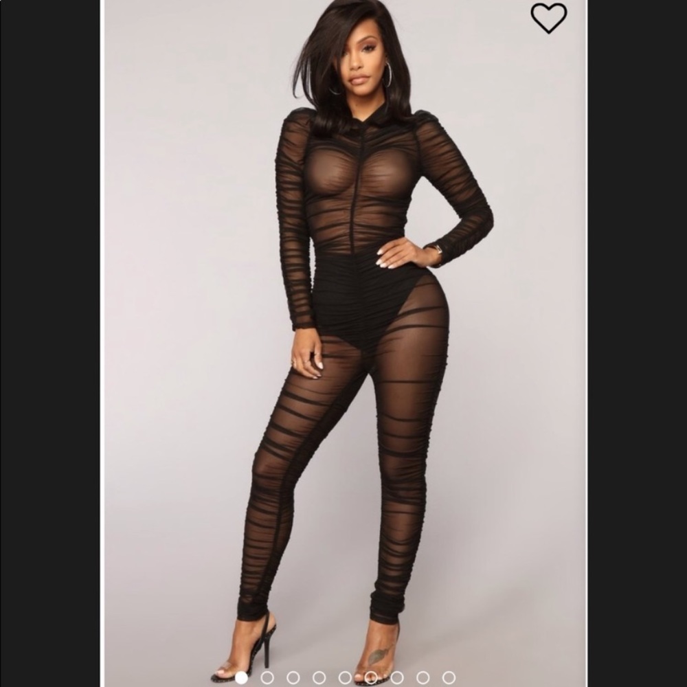 Mesh jumpsuit